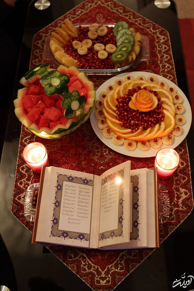 تزیین انار دون شده